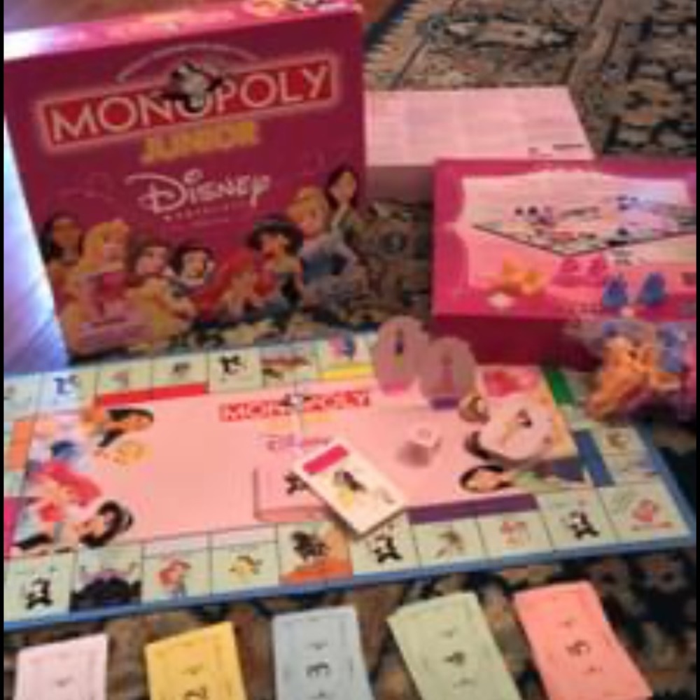 🌟DISNEY PRINCESS MONOPOLY JUNIOR🌟 COMPLETE GAME
